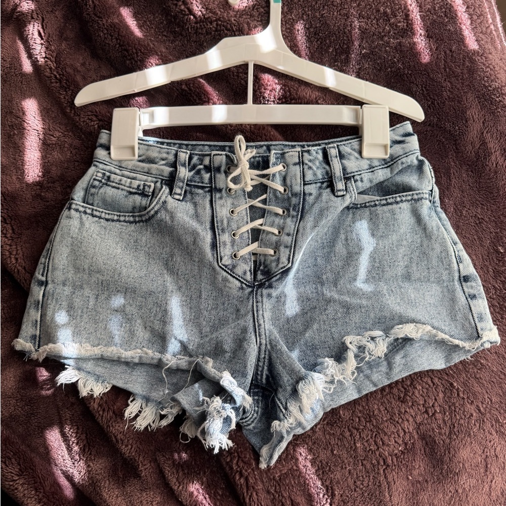 PACSUN Distressed Denim Women Shorts